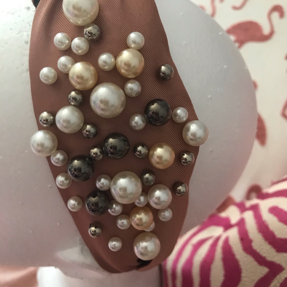 Pink and Pearl headband